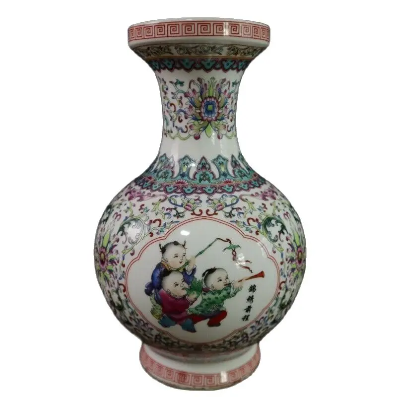China Old Porcelain Monochrome Glazed Sky Blue Gourd Bottle Pattern Vase | Дом и сад