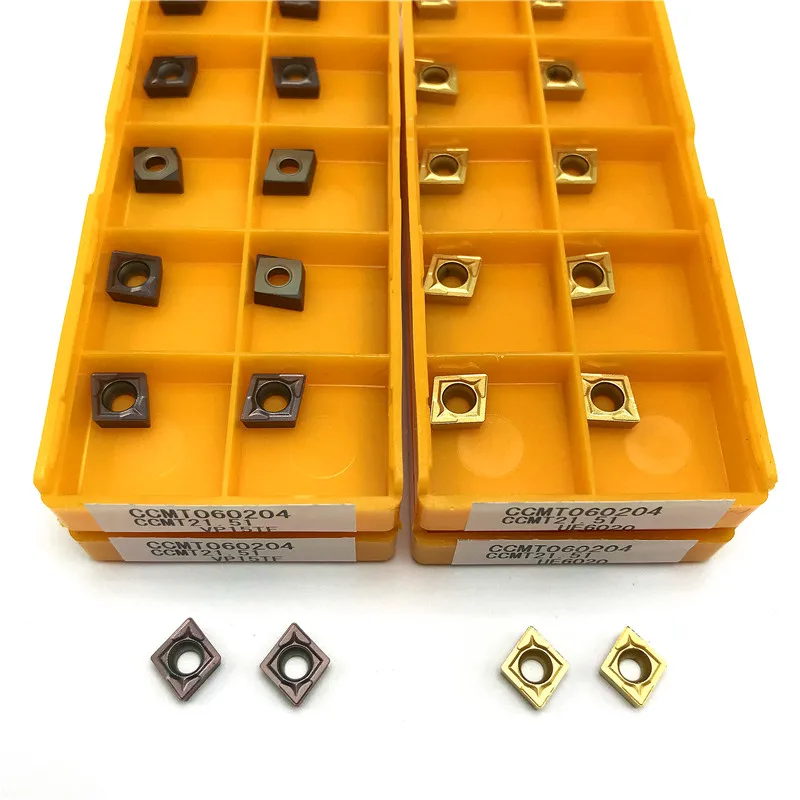 CCMT060204 VP15TF CCMT060204 UE6020 de insertar interna de la herramienta de torneado CNC herramientas de torno CCMT 060204 volviendo insertar herramienta de corte