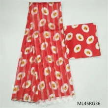 LIULANZHI принты африканская Лента ткань органза 4 ярдов и 2 ярдов швейная африканская атласная ткань для платья вечерние ML45RG21-37