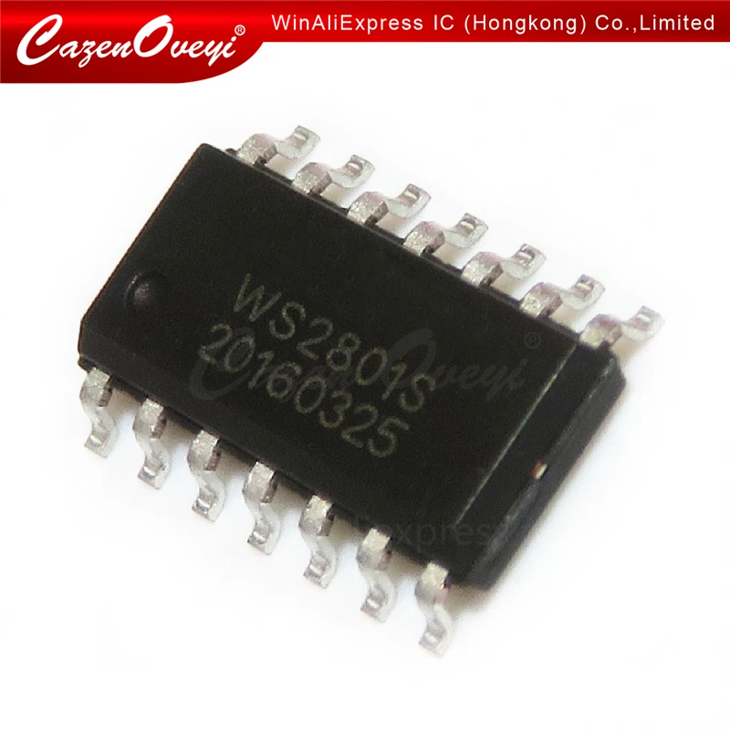 100 шт. / Лот WS2801SO WS2801S WS2801 IC SMD чип светодиодный драйвер 100% и для полноцветного