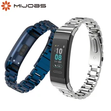 Браслет для huawei Band 3 Pro металлический ремешок на запястье браслет из нержавеющей стали для huawei Band 3pro умные часы Сменные аксессуары