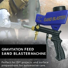 Переносной спрей Пескоструйный пистолет пескоструйный аппарат с гравитационным распылитель в одном для удаления ржавчины краски грязи воздуха инструменты