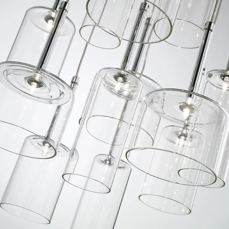 Dining Table Pendant Lights Kitchen Island Bedroom Bedside Hanging Lamps for Ceiling Glass Lampshade Lighting Suspension Design