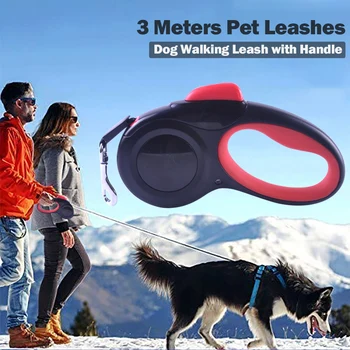 

New 3Meters Pet Traction Rope Belt Dog Chain Leash Pet Retractable Pets Dogs Traction Rope For Small Medium Dogs Pet Products