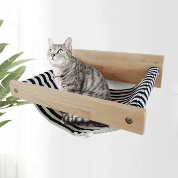 

Pet Furniture Wall-mounted Cat Hammock Solid Wood Cat Climbing Frame Large Cat Frame Wall-mounted Cat Litter