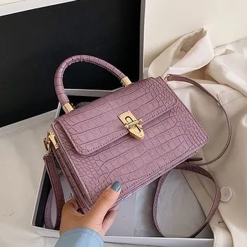 

Crocodile Pattern Crossbody Bags For Women 2020 Small Chain Handbag Small Bag PU Leather Hand Bag Ladies Designer Evening Bags