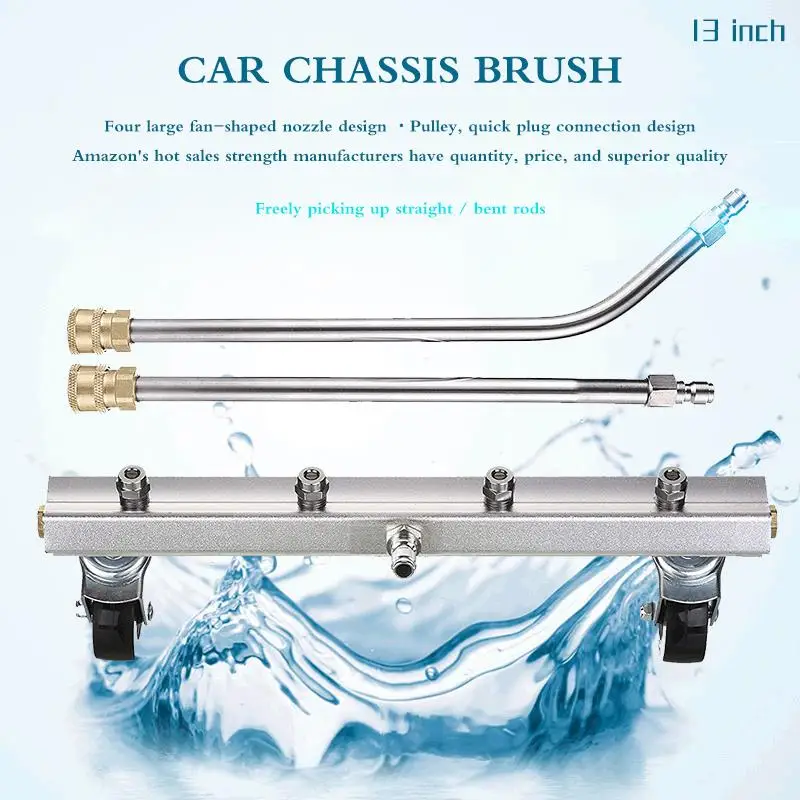 US $23.58 Floor Cleaning Nozzle High Pressure Car Chassis Cleaner Wash Gun Cleaning Accessories Aluminum Alloy Efficient