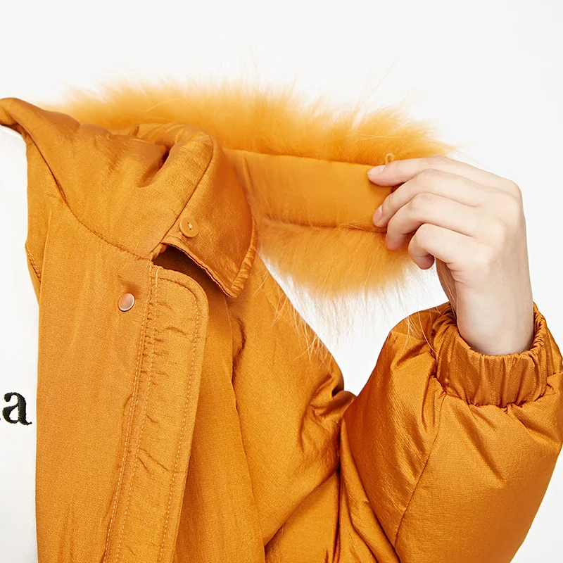 Vero Moda пуховик средней длины с капюшоном со съемным мехом енота средней длины куртка-парка | 318412536