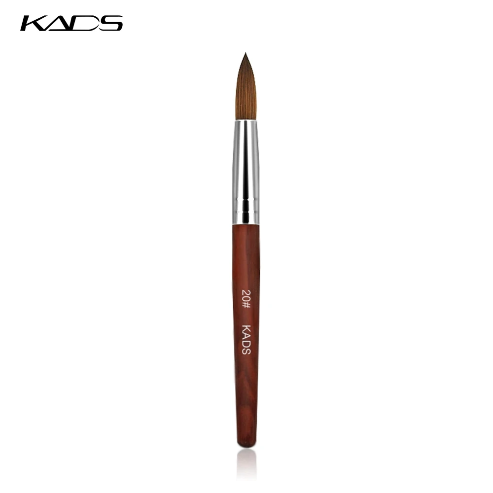 

KADS size 20# 100% Kolinsky Sable Pen Red Wood Nail Tools Nail Art Brush For Nails Painting Materials For Nail