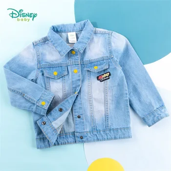 

Disney 2020 new boys denim jacket children's fashion trendy cool tops children Casual coat Back Mickey pattern coat tops