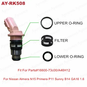 

Free Shipping Fuel Injector Service Kits for Nissan Almera N15 Primera P11 Sunny B14 GA16 16600-73C00 A46H12 (AY-RK508)