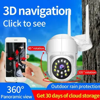 

1080P HD IP Wireless Camera Outdoor WIFI Camera Wireless Webcam Surveillance CCTV PTZ Smart Home Security Baby Monitor IR Cam