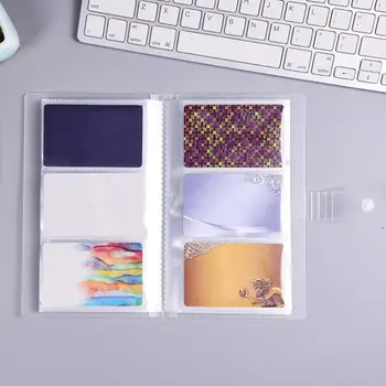 

1pcs 240 Slots ID Holders Plastic Business Card Book Large Capacity Business Card Clip Ticket Collection Book Card Stocks