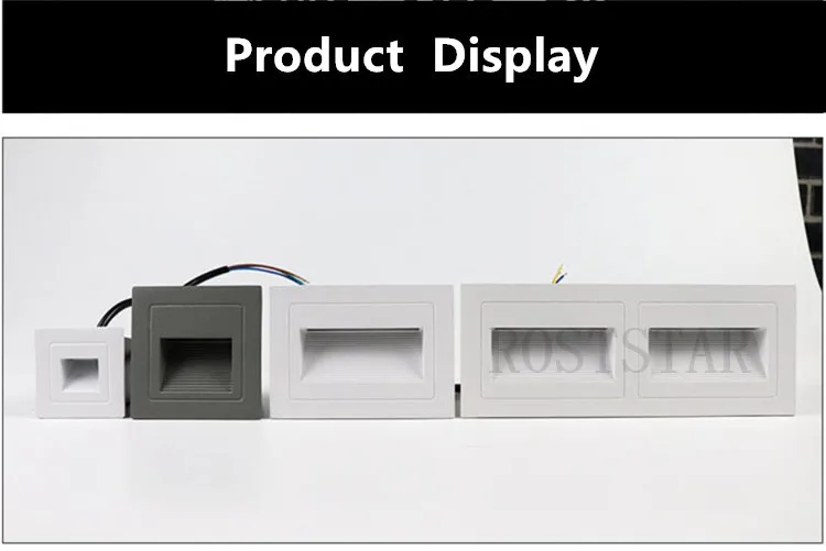Description Picture 4 of itemOutdoor 10W Warm White LED Step Light Waterproof Stair Light Wall Embedded Underground Lamp Lighting Deck Footlight 85-265V IP67