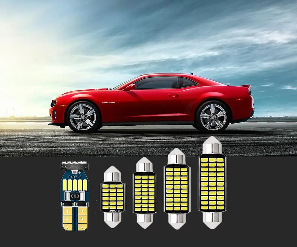 6 шт. для Chevrolet interior lights T10 & 36 мм Equinox Astra Avalanche Aveo Cavalier Aveo5 Camaro Caprice 1990 2019|Сигнальная