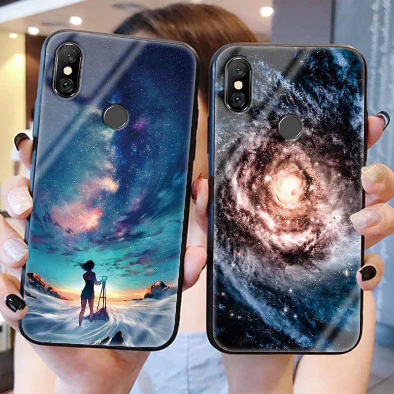 

Tempered Glass Coque For Xiaomi Redmi S2 5 Plus Note 5 6 pro Fundas For Xiaomi Mi A2 6X 5 5s 6 8 SE Lite Mi Mix 2 2s Max 3 Case