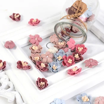 10Pcs/Lot Mini Daisy Artificial Flower Heads Stamen Chrysanthemum For Wedding Home Decor DIY Wreath Box Gift Craft Fake Flowers 1