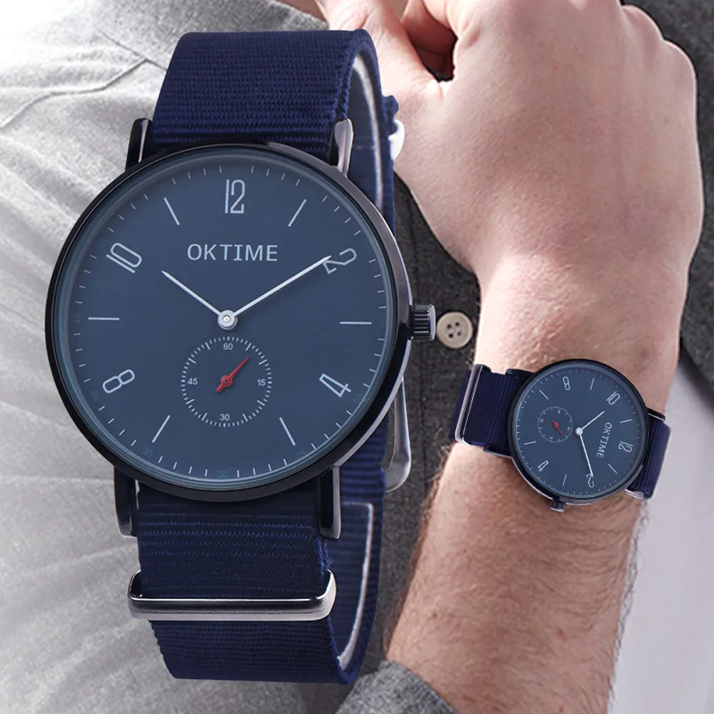 Womens Watch luxury Ultra-thin classic Quartz watch Men Unisex Casual Canvas Leather Analog Quartz Watch Bracelet watch YE1