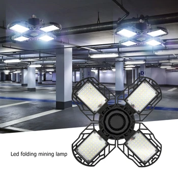 

Deformation Lights LED Lights 85-265V 60W 80W High Bay E27 LED Garage Light Workshop Ceiling Lamp Bulb Lamp for Factory Lighting