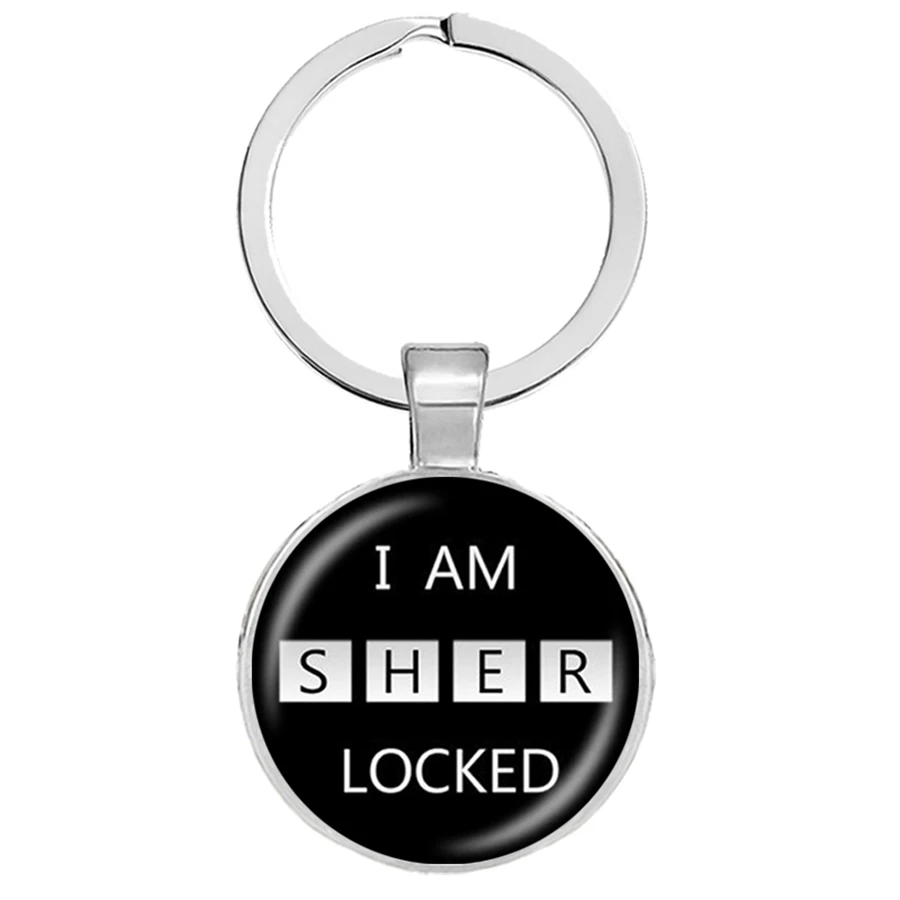 Новый брелок Шерлок Холмс для ключей I Am Sherlocked держатель автомобильных сумок