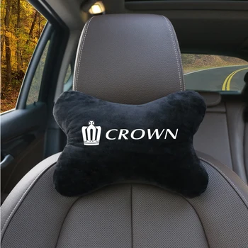 

1pcs Car Accessories Neck Pillows Comfort compound cotton Breathable Auto Neck Rest Headrest fit for Toyota CROWN