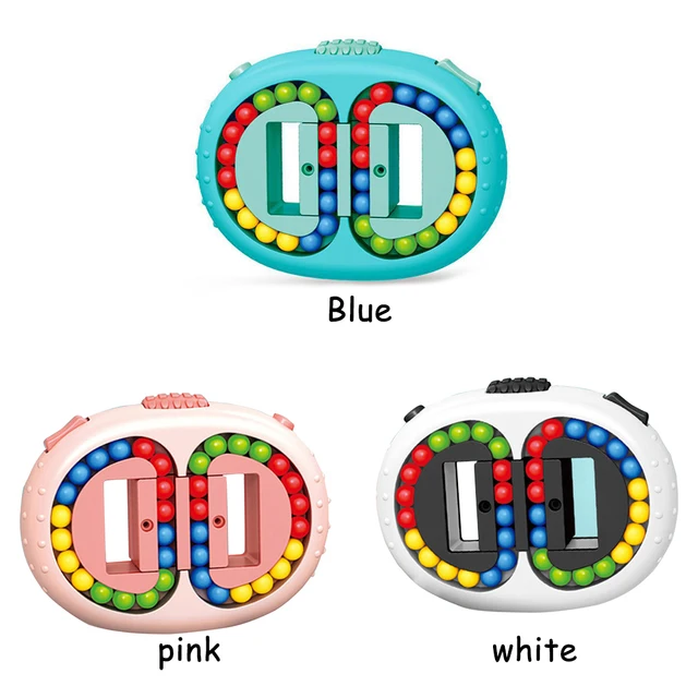 Rotating Beans Cube Fingertip Toys Kids Adults Stress Relief Spin Bead Puzzles Children Education Intelligence Game 2
