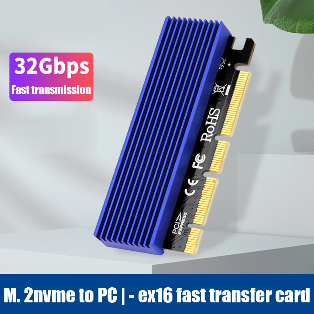 Плата расширения M2 SSD M.2 NVMe на PCIE X4 X8 X16 3 0 Высокоскоростной Переходник для жесткого