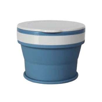 

Home Camping Tea Folding Leak Proof Portable Cup Coffee Travel Office Silicone