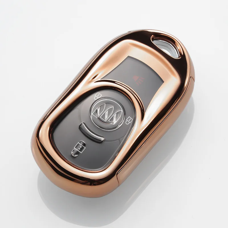 Мягкий ТПУ чехол для ключа чехол для OPEL Astra для Buick ENCORE ENVISION Лакросс автомобильный брелок аксессуар fob защитная сумка - Название цвета: gold