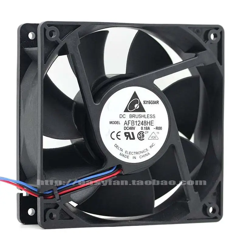 

AFB1248HE Delta 12038 12cm DC 48V Converter Axial Flow Cooling Fan 120x120x38mm Cooler ROO
