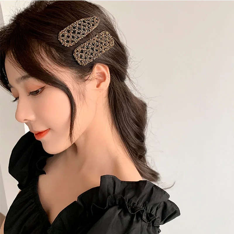 

Crab Hair clips for girls hair accessories Plaid artificial diamond women hairpins bandeau femme pour cheveux kids headbands