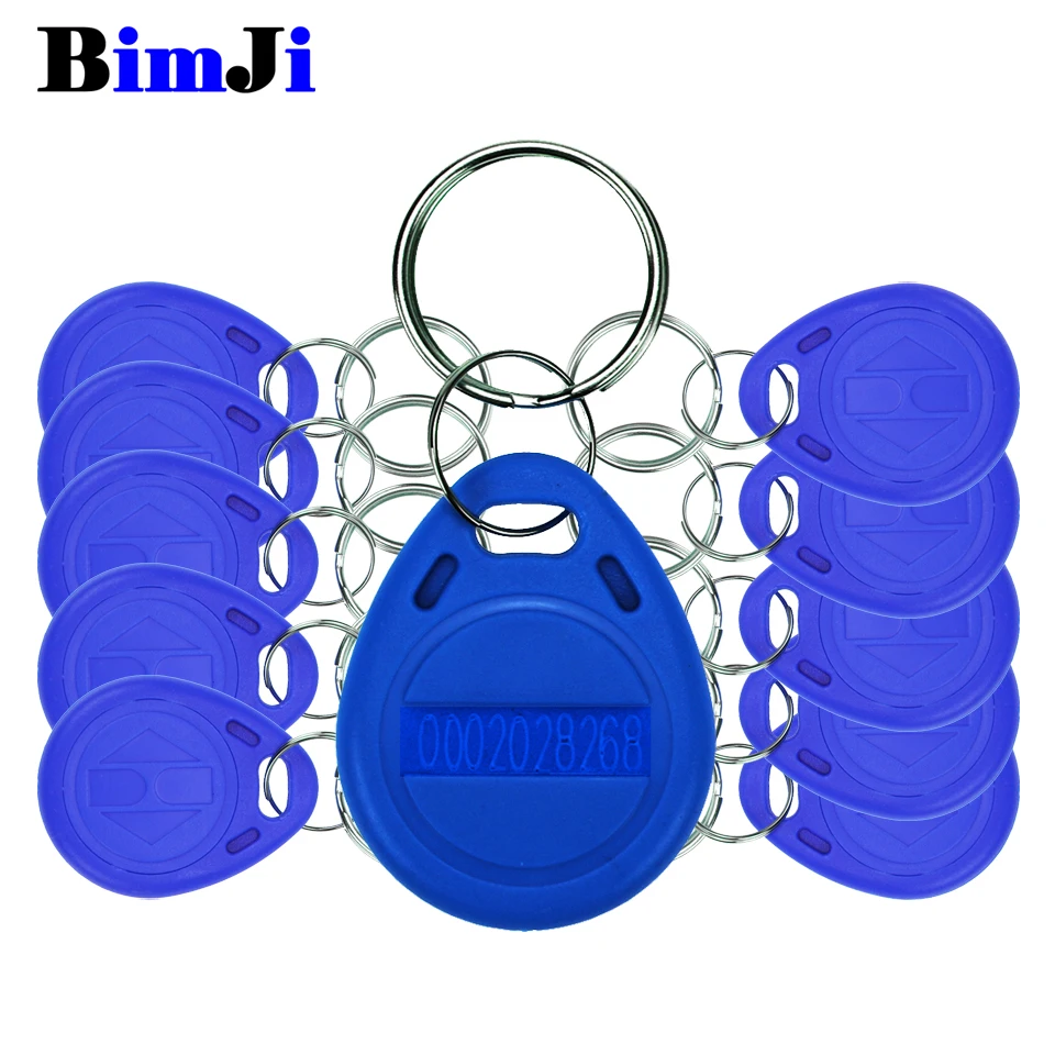 

100pcs Rfid Tag 125Khz Proximity Blue Color RFID Card Keyfobs Key Fob Access Control Smart Card Free Shipping