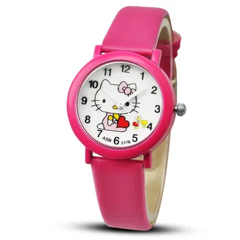 

Watch 2020 Girls' Children Watch The Cat Table Candy Color The Belt Wrist Watch Fashion Electronic Kids Watches
