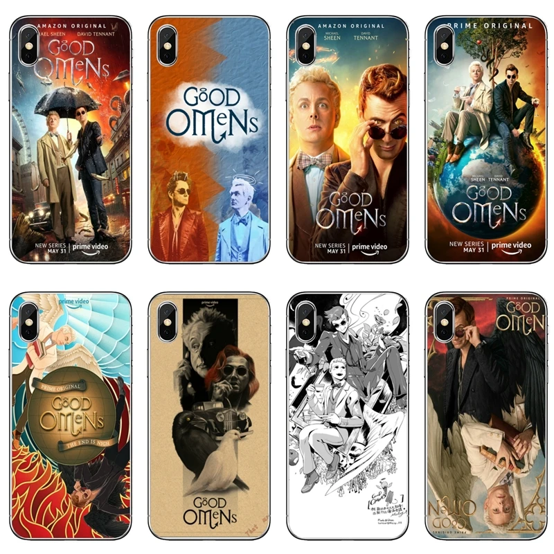 New TV Good Omens For Xiaomi Mi 9 8 SE Pro A1 A2 Lite 6 6X 5 5s 5x note mix 2s max 2 3 Transparent cover case | Мобильные телефоны
