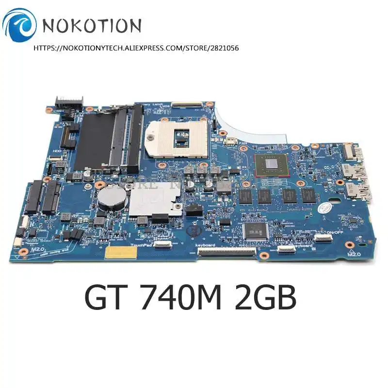 Материнская плата NOKOTION 720566-501 720566-001 для ноутбука HP ENVY 15 15T-J000 15T-J100 основная GT740M 2 Гб