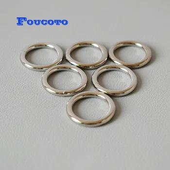 

100pcs plated metal wheel buckles hardware O rings 20mm straps DIY dog pet harness backpack luggage bags DIY sewing accessories