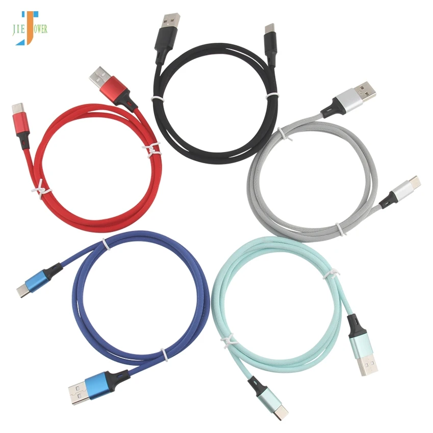 100 шт/партия Micro USB кабель для зарядного устройства 1 м Прямой Чистый Цвет Плетеный тканевый кабель для зарядного устройства для Iphone 8 7 htc 10 huawei Mate7 sony