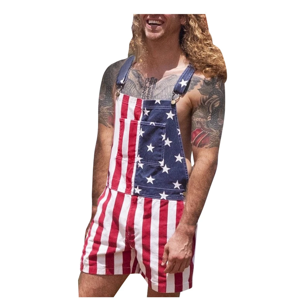 american flag romper for men