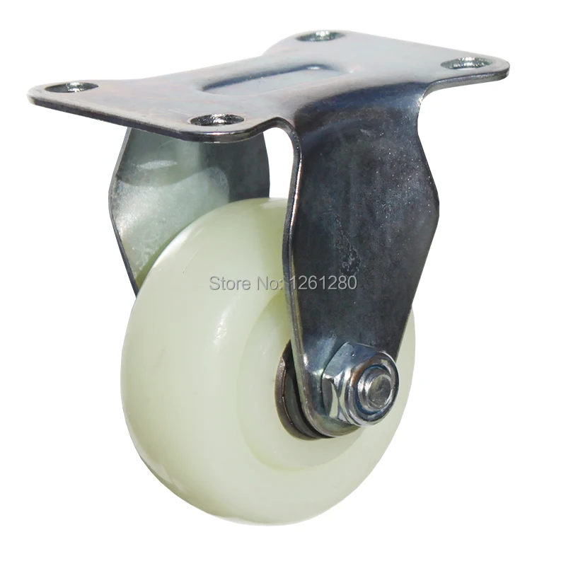 

3 Inch Nylon Bearing Caster Directional Mute Industrial Small Carts Medical Bed Wheel Trailer Pulley Hardware Part