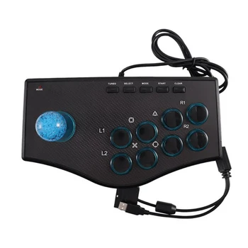

Wired Game Joystick Controller USB Joystick for PS2 Computer TV Projector PS3 Android Phone Wired Boxing Arcade Game Joystick