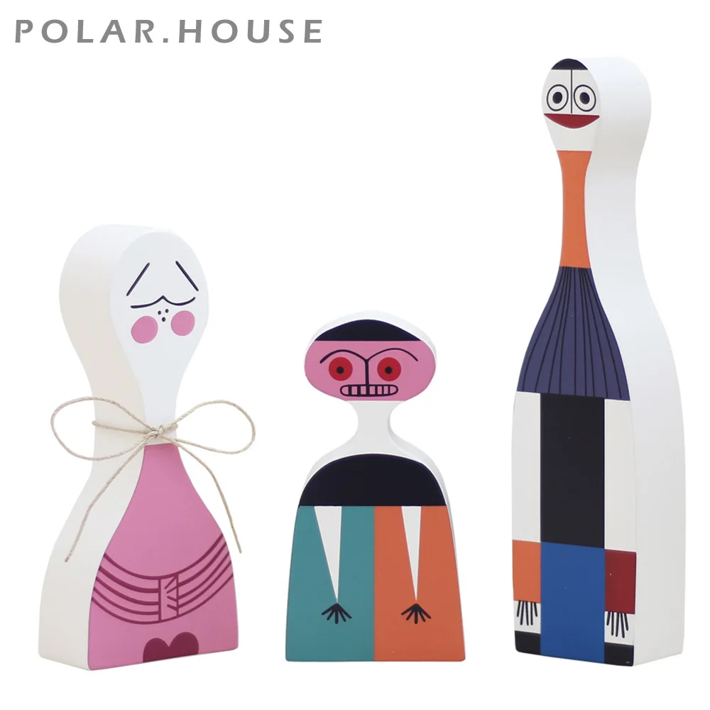 Абстрактные деревянные скульптуры 3 семейных человека фигурки для домашнего