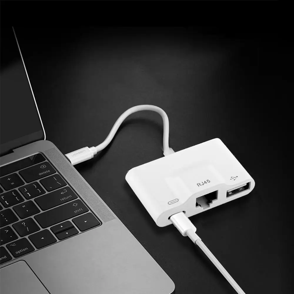 USB-C концентратор к USB type C RJ45 адаптер Поддержка PD Быстрая зарядка для samsung Galaxy huawei сотовый телефон Xiaomi колодки ноутбук плеер