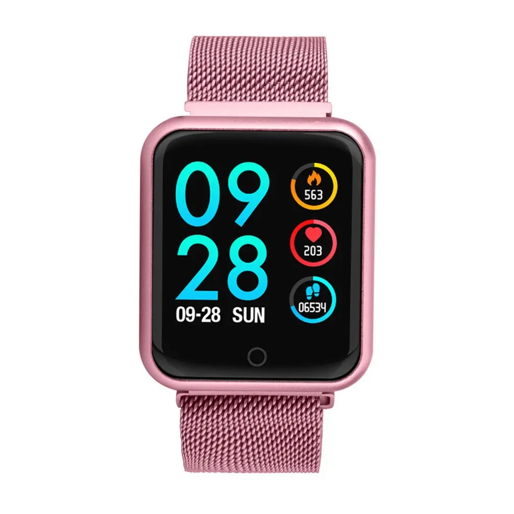 Steel Strip Color Screen Depth Waterproof Exercise Heart Rate Long Time Standby Swimming Step P68 Smart Bracelet