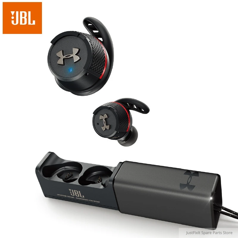 JBL UA FLASH Ture Wireless Bluetooth Sports Earphones Waterproof Running Headphones with Charge Box Handsfree Call Mic