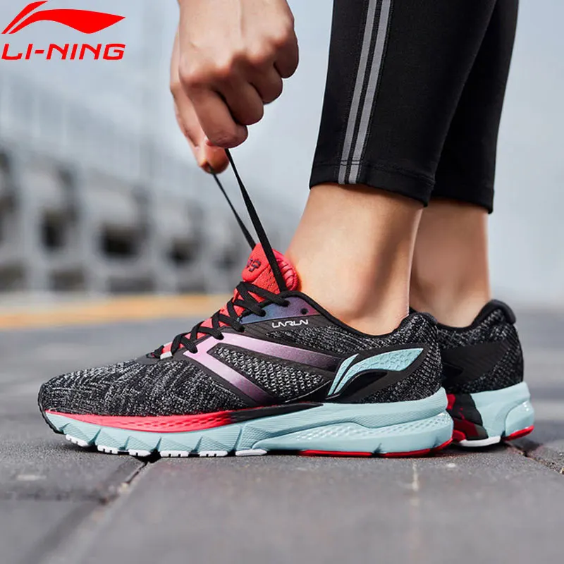 Li-Ning/Женские беговые кроссовки с амортизирующей подушкой, одноцветные спортивные кроссовки с дышащей подкладкой, кроссовки ARZN002 SAMJ18
