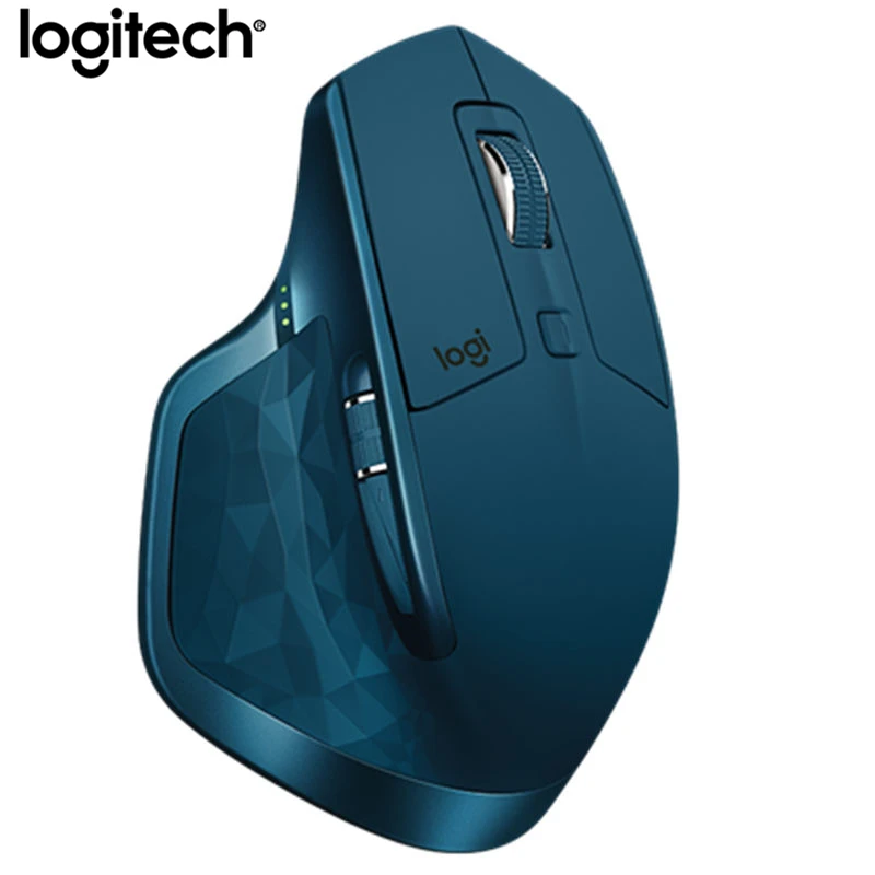 Беспроводная мышь logitech MX Master 3, беспроводная мышь с Bluetooth, Офисная мышь, беспроводная, 2,4G, несколько устройств, эргономичная, Master, 2 s, обновление - Цвет: Master 2S Blue