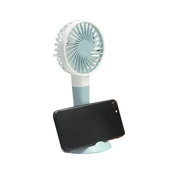 

Blue Usb Charging Treasure Fan Student Portable Portable Brushless Motor Silent Mini Charging Fan Gift