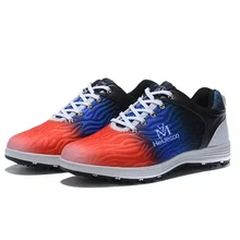 HeIJecc/Новинка; мужские высококачественные камуфляжные туфли для гольфа; кожаные Нескользящие кроссовки