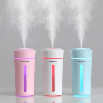 

270ML Electric Air Humidifier Diffuser Mini USB Fogger Mist Maker Refresher with LED Night Lamp for Home Car Office Gift