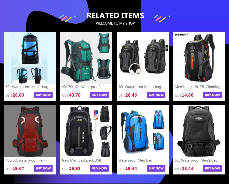 40L Waterproof Men's bag for Male Backpack Travel Sport bag pack Outdoor Unisex Mountaineering Hiking Climbing Camping Bagpacks